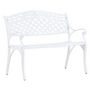 Voir la diapositive 1 : Paris Prix Banc de Jardin Design  Mafra  100cm Blanc