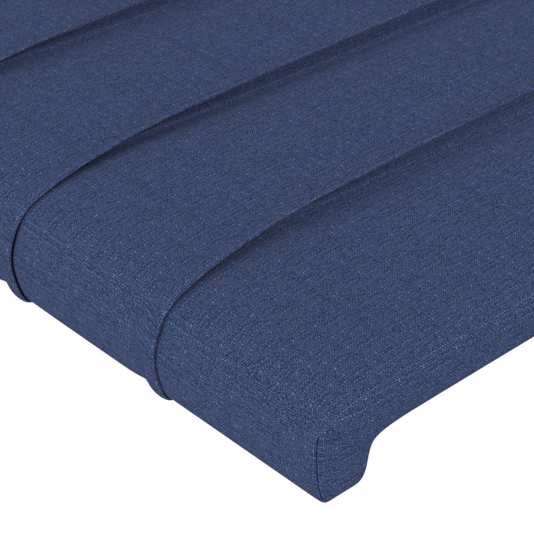 Voir la diapositive 5 : VIDAXL Tete de lit a LED Bleu 200x5x118/128 cm Tissu