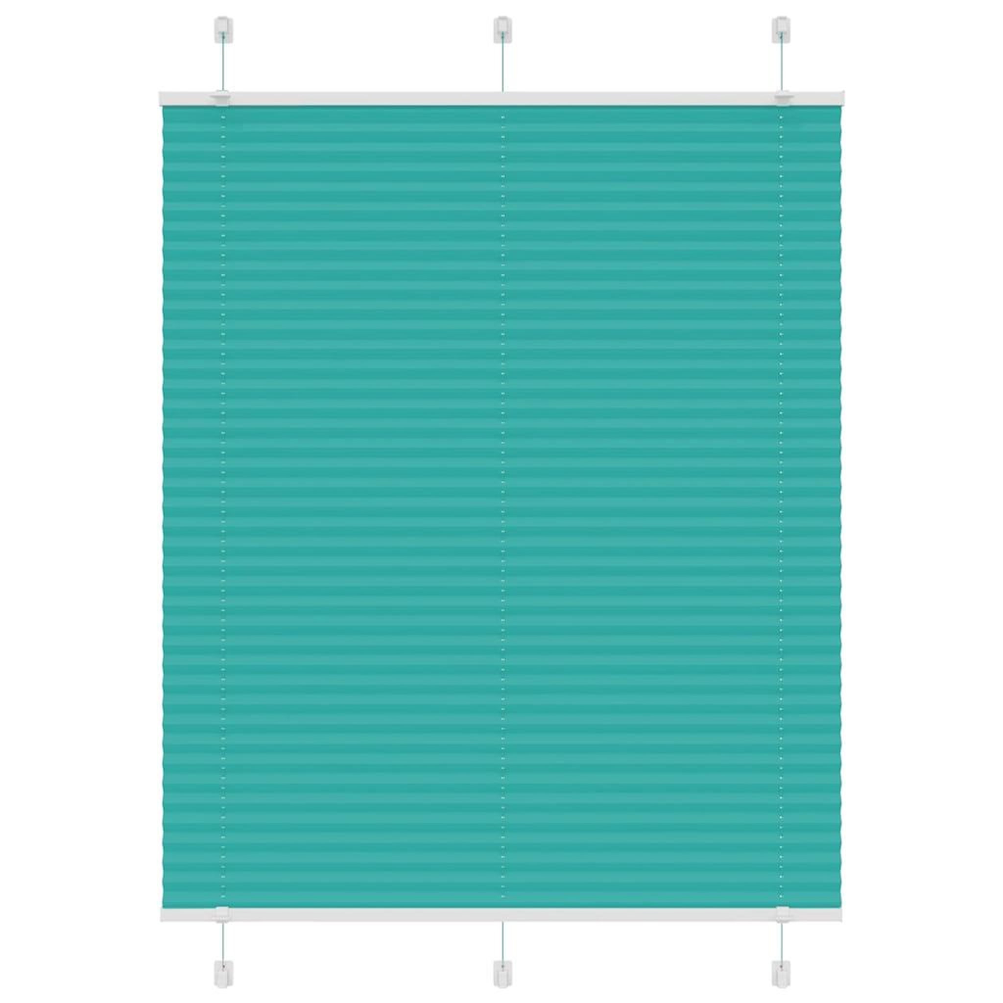 VIDAXL Store plisse vert petrole 110x100cm largeur du tissu 109,4cm