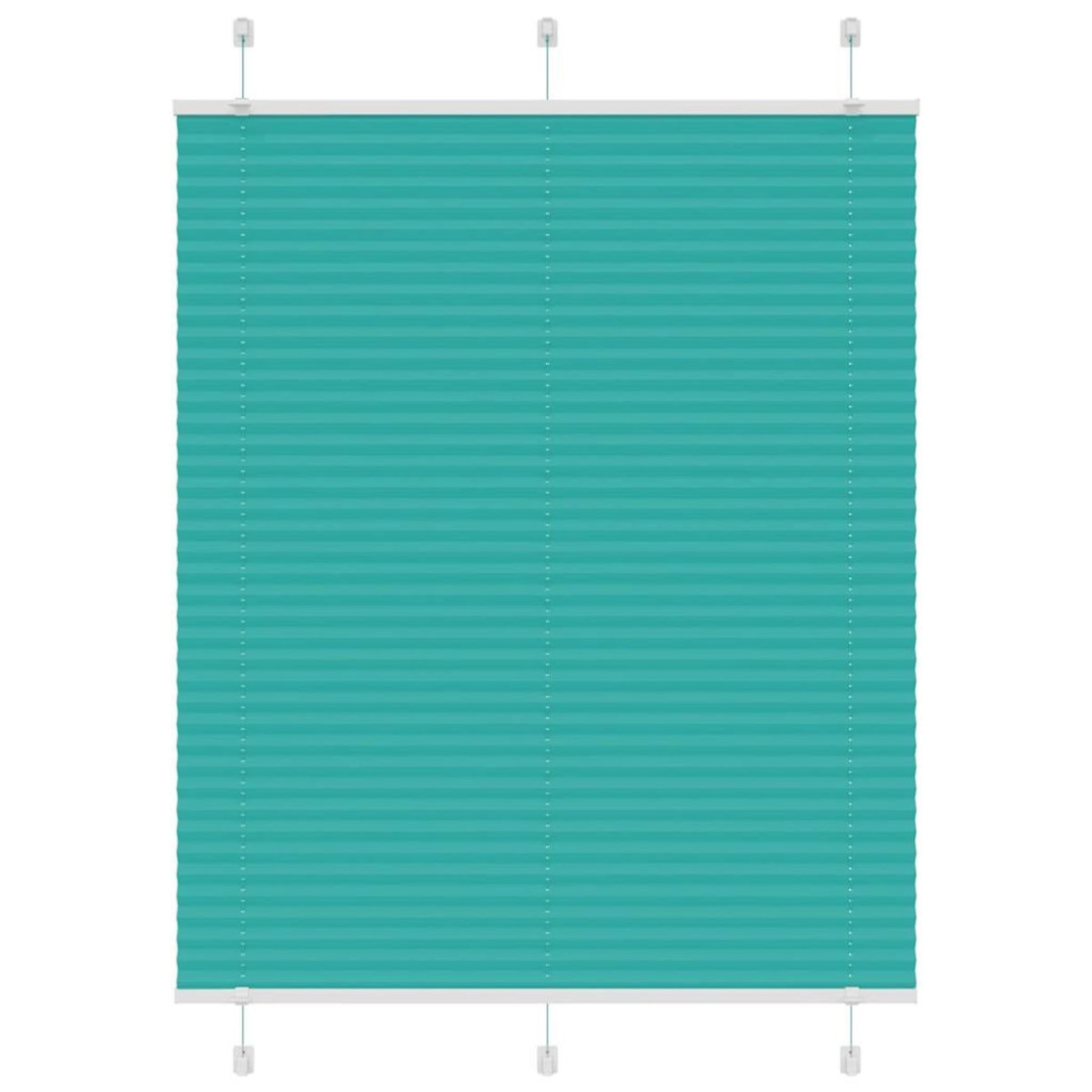 VIDAXL Store plisse vert petrole 110x100cm largeur du tissu 109,4cm
