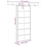 Voir la diapositive 6 : VIDAXL Porte coulissante avec kit de quincaillerie 90x205 cm Verre ESG