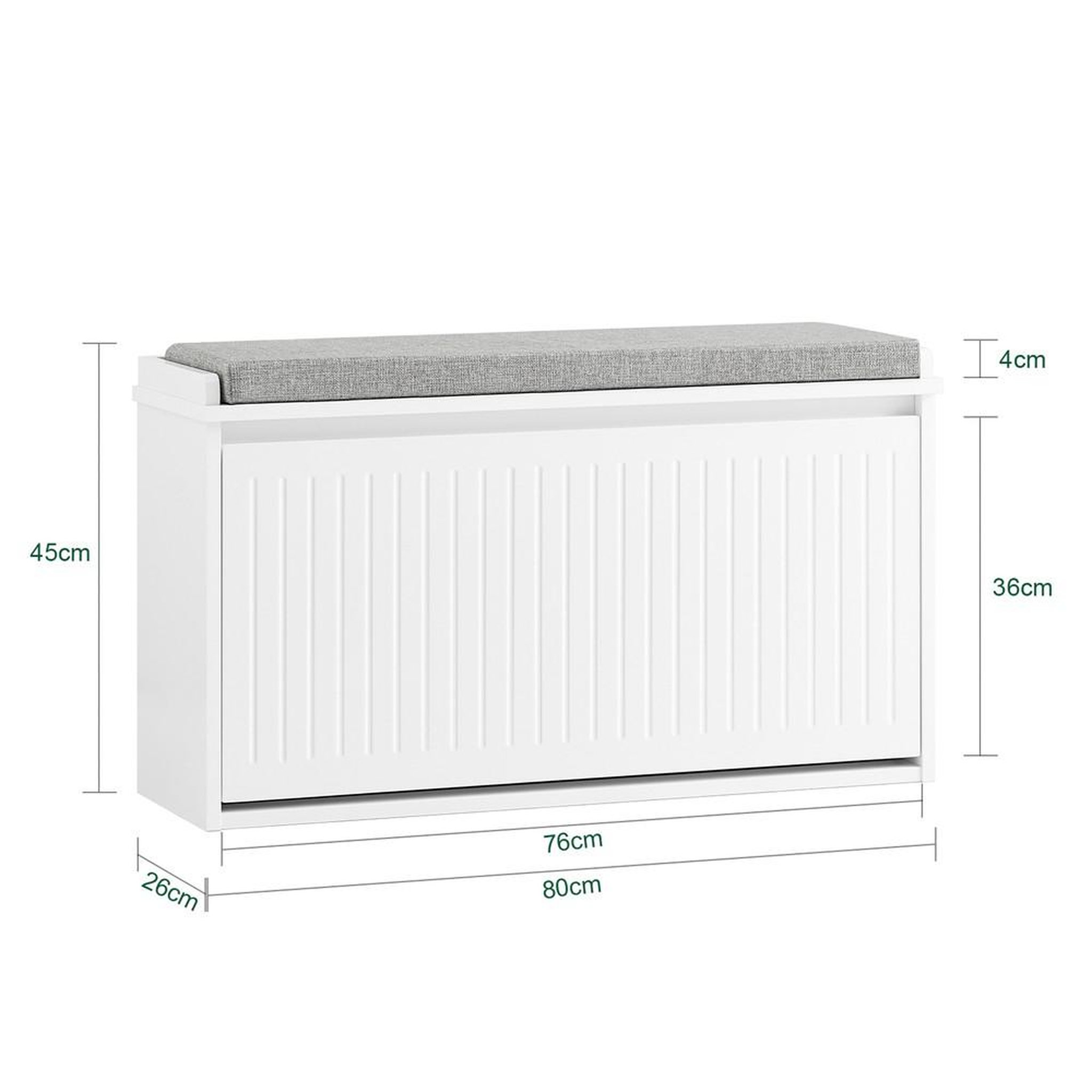 Voir la diapositive 3 : SOBUY SoBuy - Banc de rangement à chaussures avec une porte - Moderne - FSR98-L