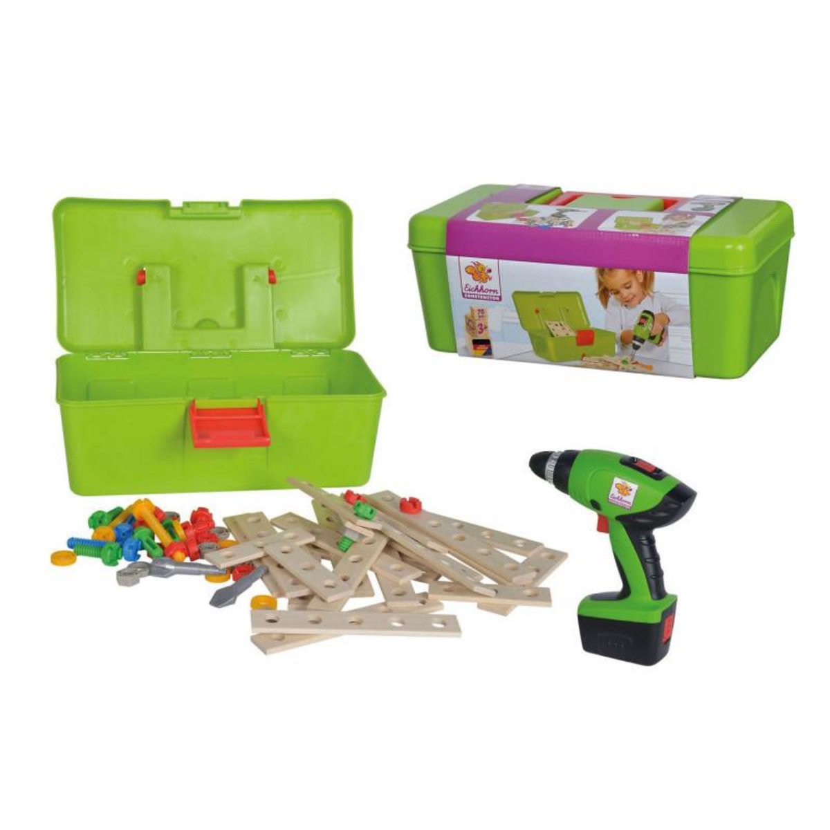 Eichhorn Eichhorn Constructor Tool box with drill, 70 pcs.