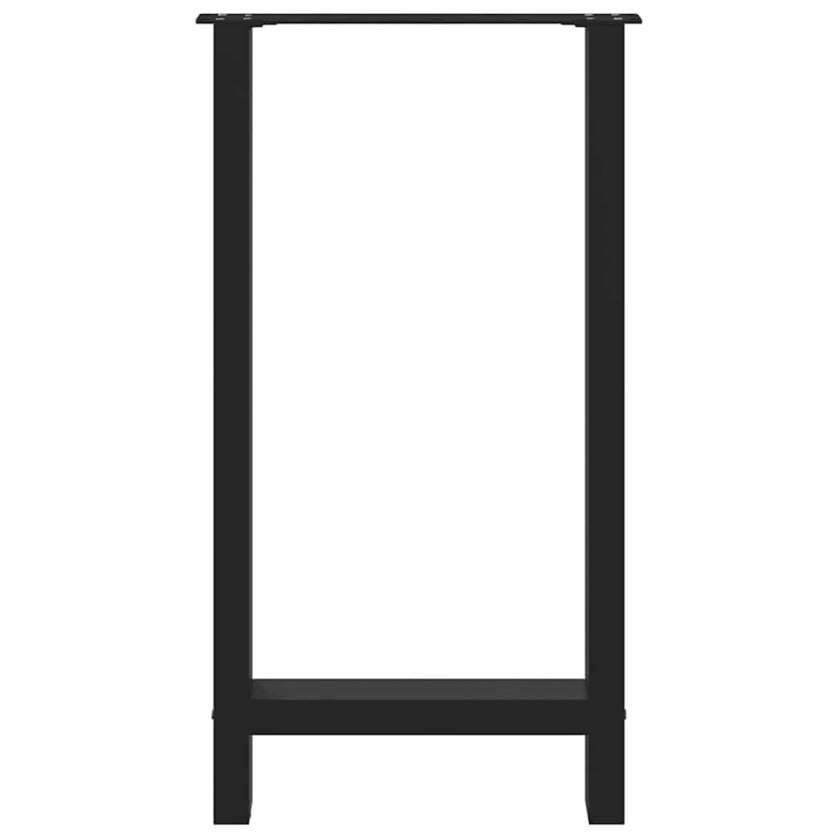 VIDAXL Pieds de table basse noir 2 pcs 40x(90-91) cm acier