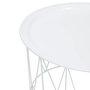 Voir la diapositive 2 : ATMOSPHERA Table d'Appoint en Métal  Kumi  40cm Blanc