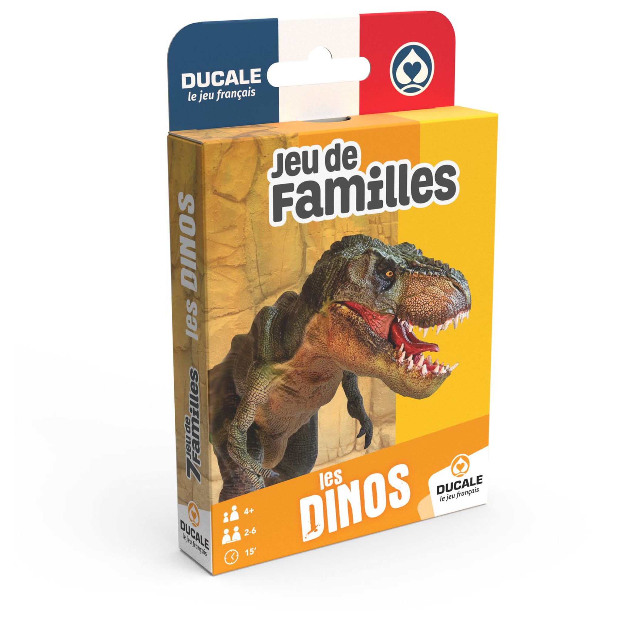 Voir la diapositive 2 : CARTAMUNDI Jeu de 7 familles Dinosaures