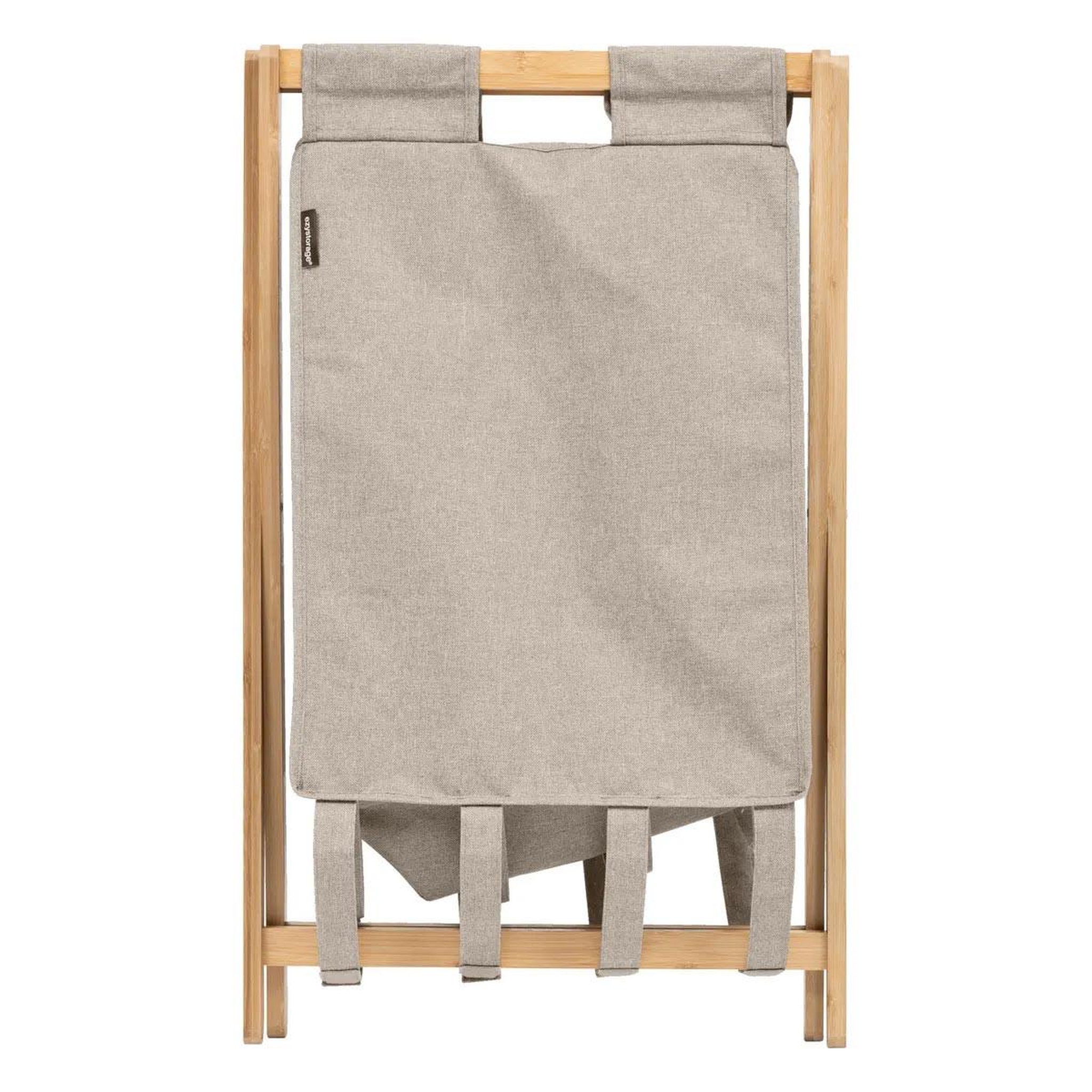 Voir la diapositive 3 : FIVE Panier à linge pliable  tidy  50l beige