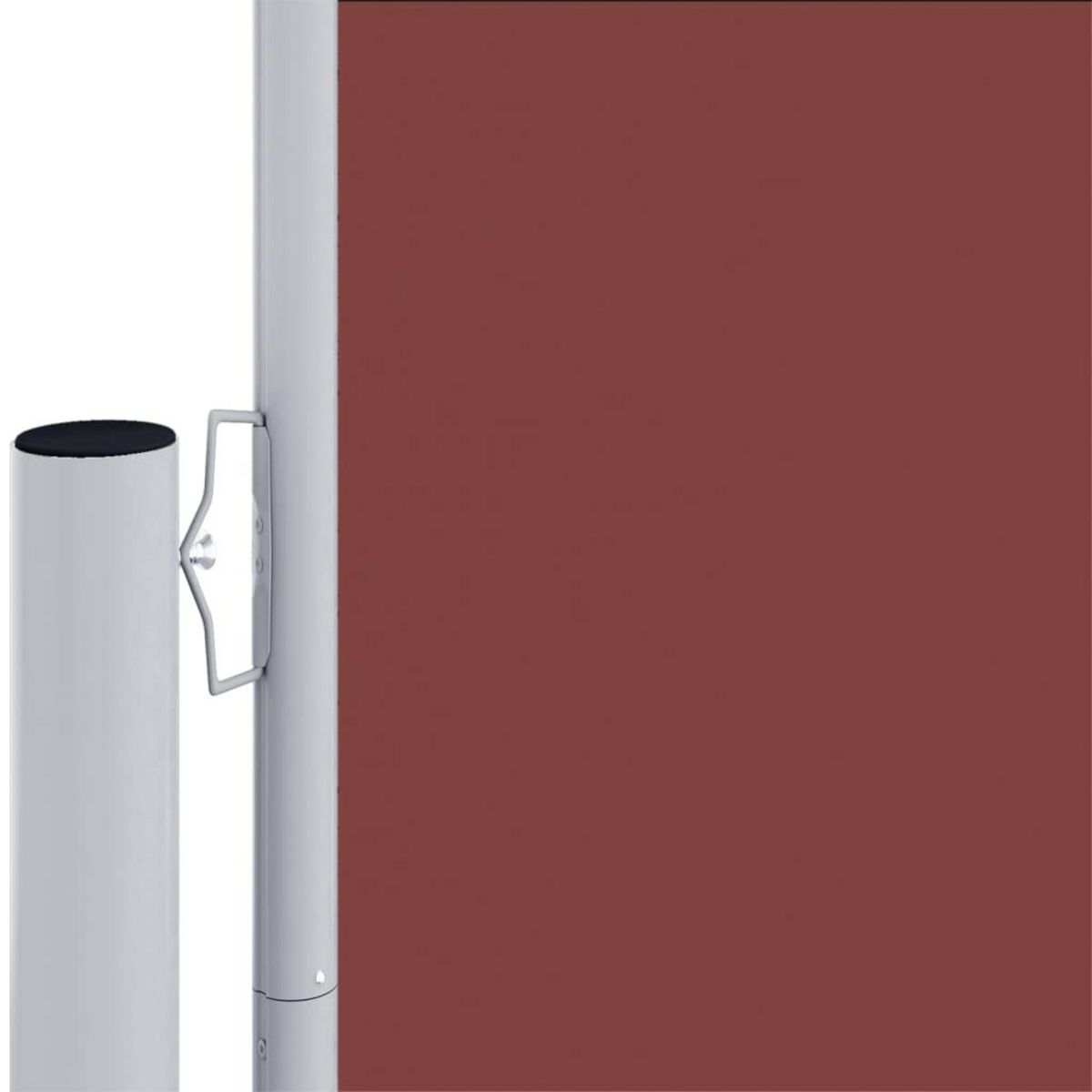 VIDAXL Auvent lateral retractable Marron 220x1000 cm