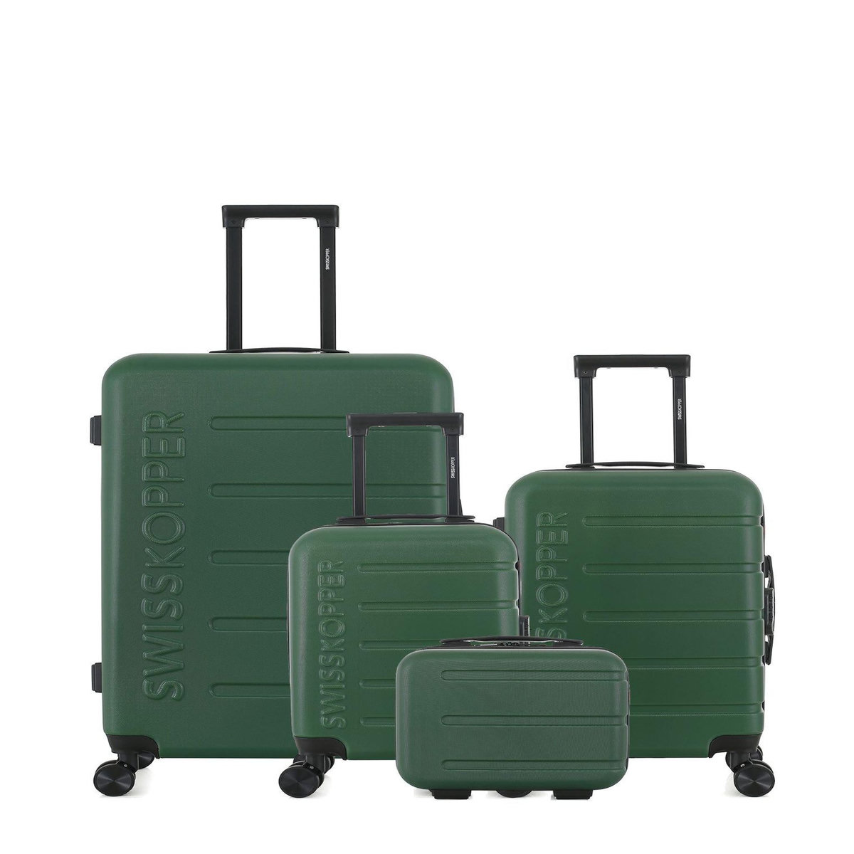 SWISS KOPPER SWISS KOPPER - LOT DE 4 - Valises grand format, cabine, cabine XXS et vanity AIGLE