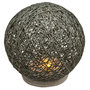 Voir la diapositive 2 : ATMOSPHERA Lampe à Poser Papier  Boule  20cm Gris