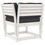 Voir la diapositive 5 : VIDAXL Salon de jardin 5 pcs avec coussins blanc bois massif de pin
