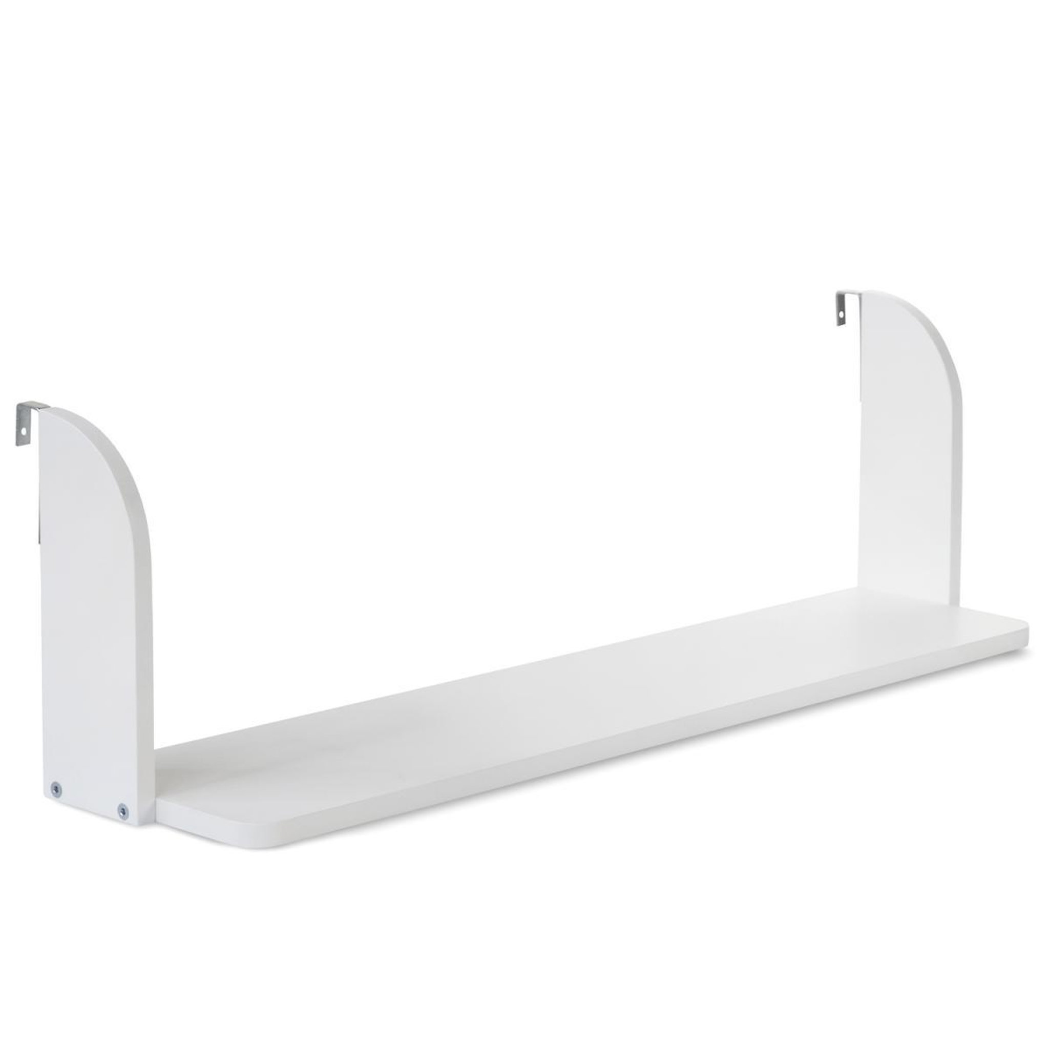 HomeStyle4U Etagère suspendue blanche en bois 83cm à fixer à un lit