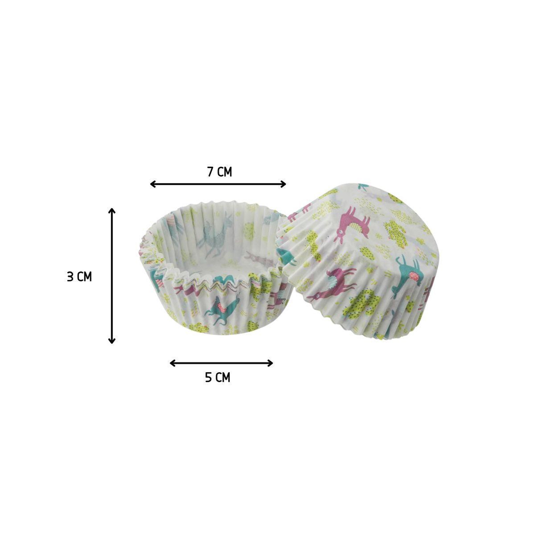 Voir la diapositive 3 : ZENKER Lot de 50 moules à muffins en papier motif lama et cactus 7 cm zenker smart pastry
