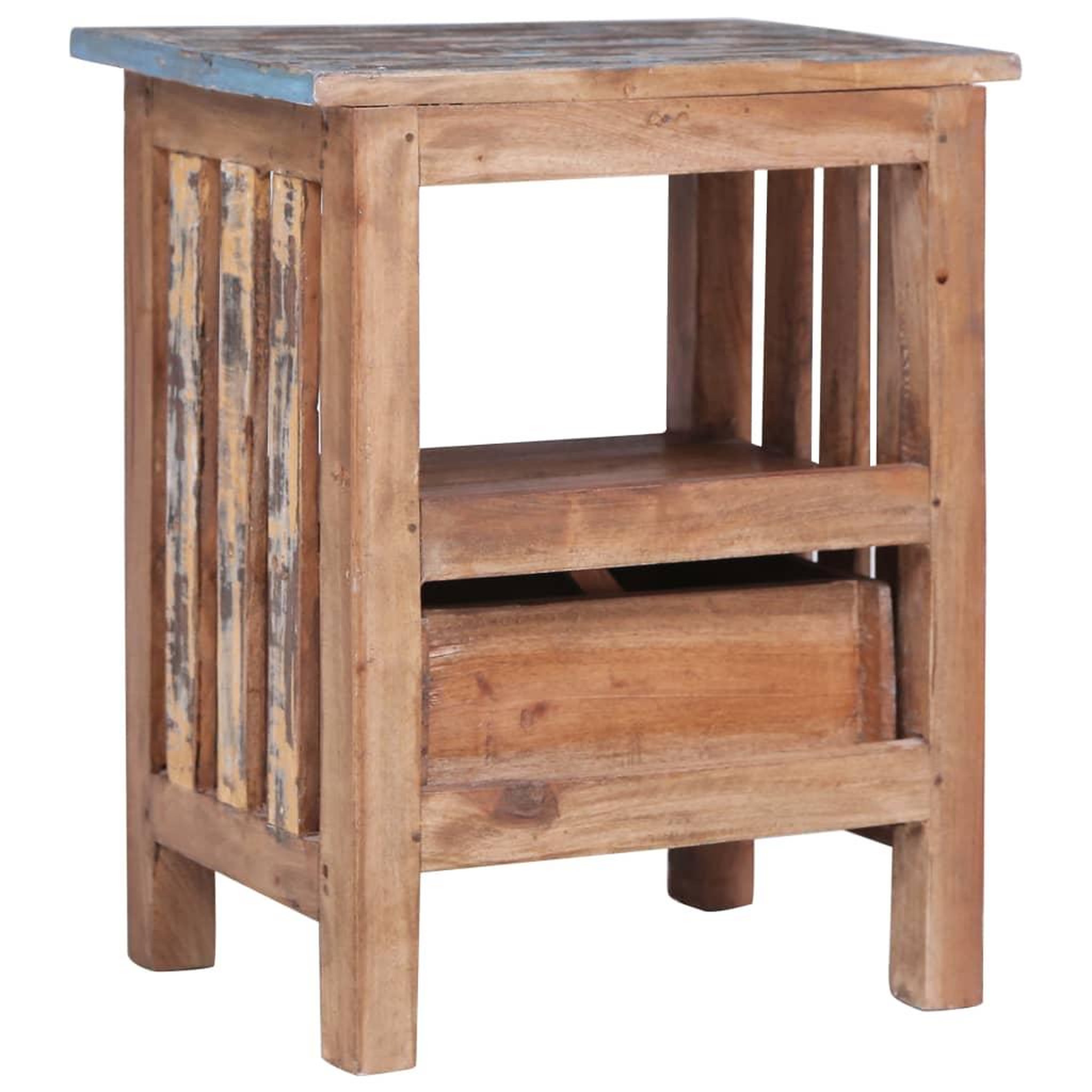 Voir la diapositive 3 : VIDAXL Table de chevet 41x30x50 cm bois d'acajou massif