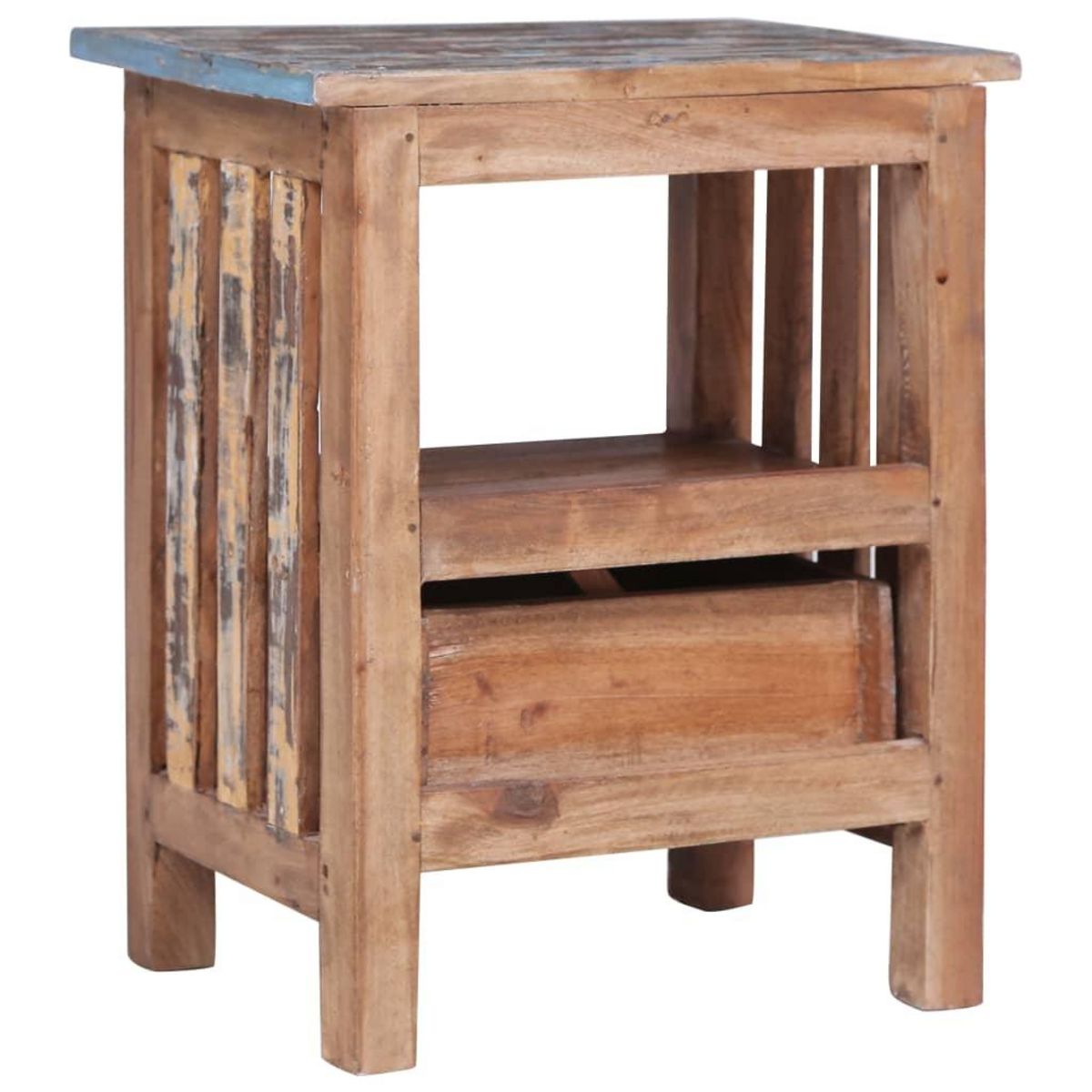 VIDAXL Table de chevet 41x30x50 cm bois d'acajou massif