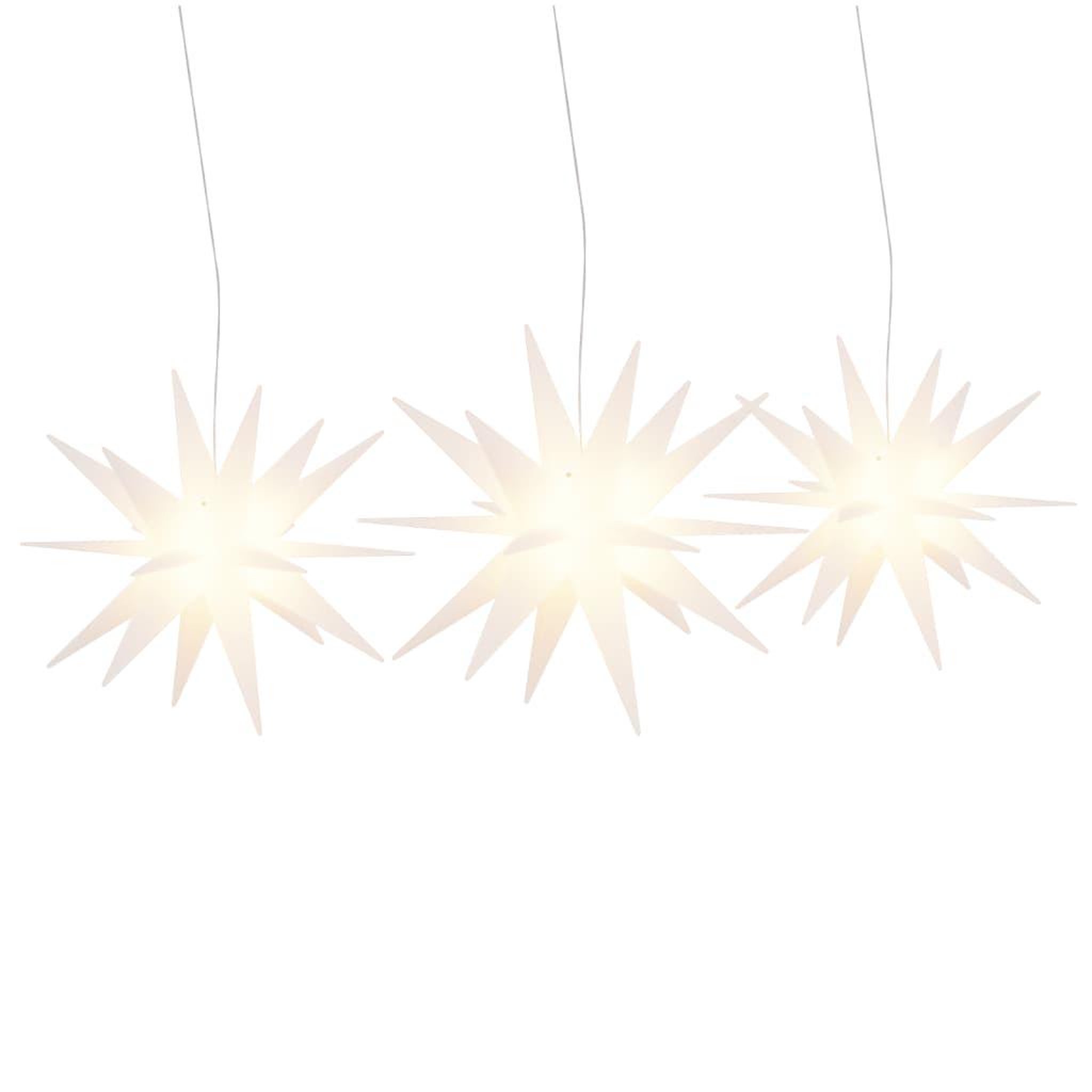 Voir la diapositive 2 : VIDAXL Lumieres de Noël avec LED 3 pcs pliable blanc
