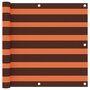 VIDAXL Ecran de balcon Orange et marron 90x300 cm Tissu Oxford