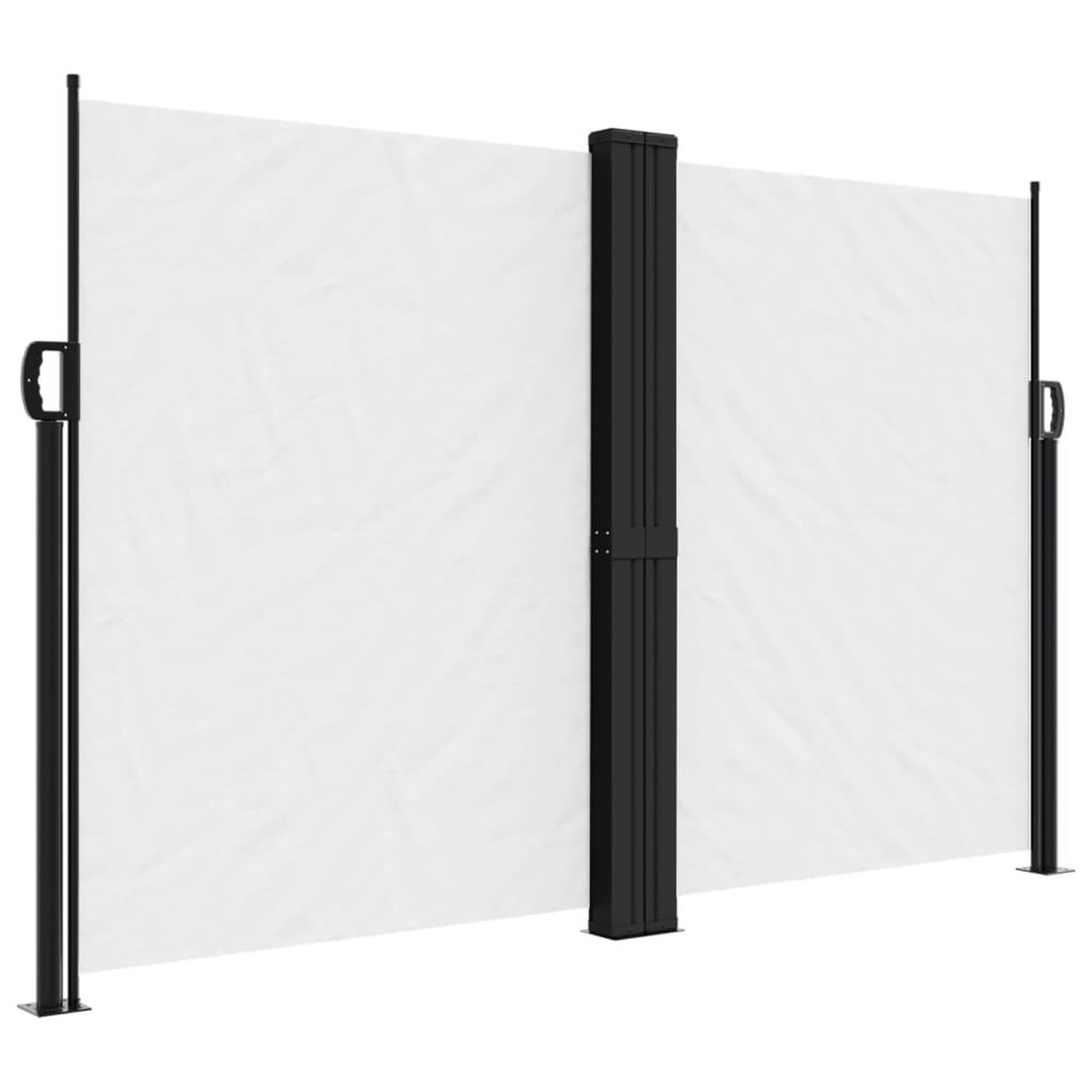 Voir la diapositive 2 : VIDAXL Auvent lateral retractable blanc 160x1200 cm