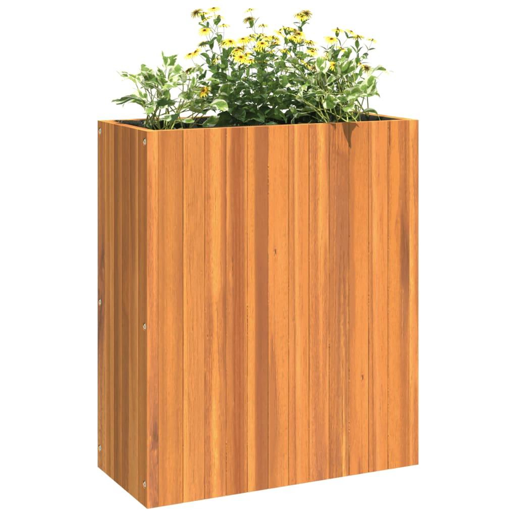 Voir la diapositive 4 : VIDAXL Jardiniere 59x27,5x70 cm bois massif d'acacia