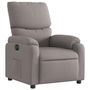 Voir la diapositive 4 : VIDAXL Fauteuil inclinable electrique Taupe Tissu