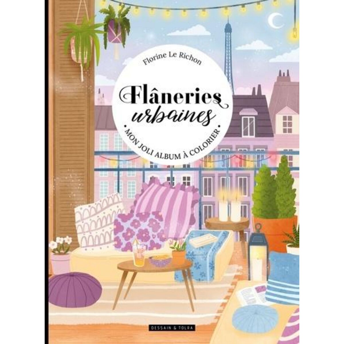 FLANERIES URBAINES. MON JOLI ALBUM A COLORIER, Le Richon Florine