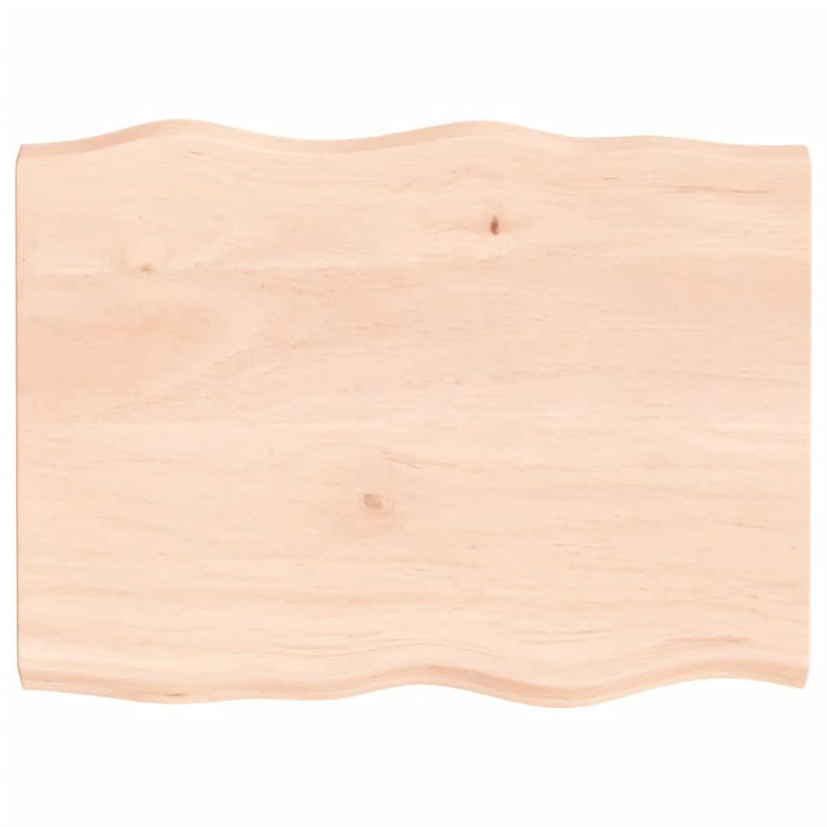 VIDAXL Dessus de table bois massif non traite bordure assortie