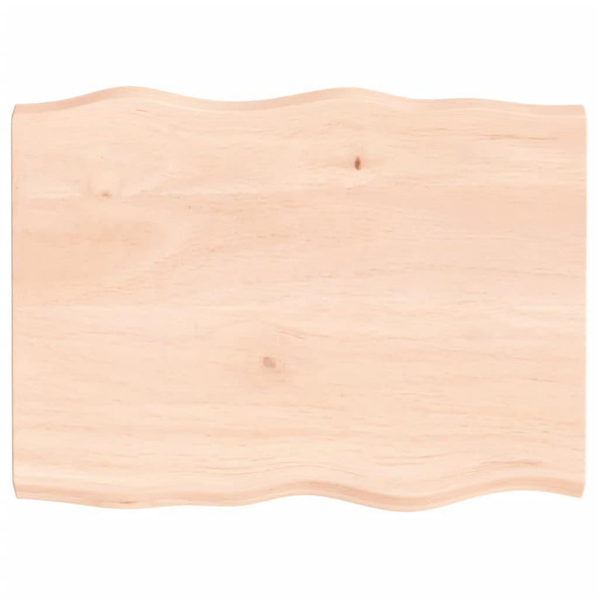 VIDAXL Dessus de table bois massif non traite bordure assortie