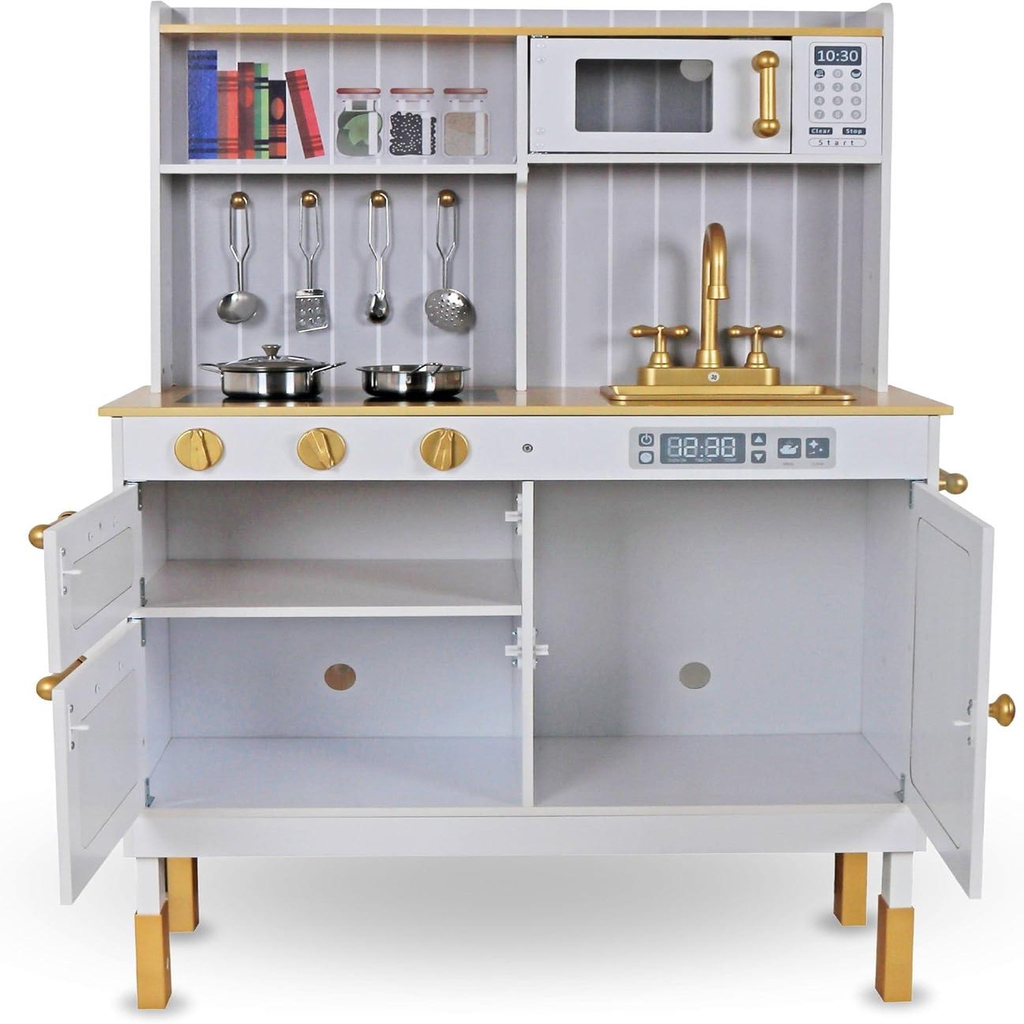 Voir la diapositive 5 : MAMABRUM Cuisine Enfant en Bois pour Enfants 3+ Mamabrum - Cuisine avec Accessoires et Tablier