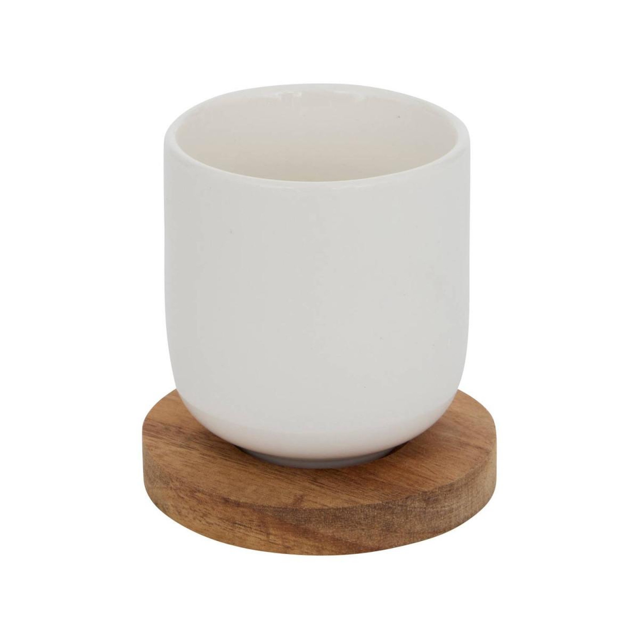 Voir la diapositive 2 : SECRET DE GOURMET Coffret 4 tasses & sous-tasses  elégance  10cl blanc