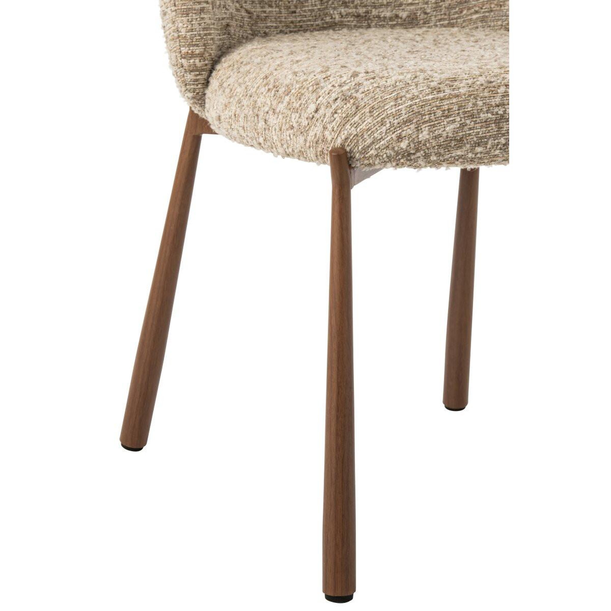 Voir la diapositive 6 : J-LINE Chaise design en tissu  célestin  73cm beige