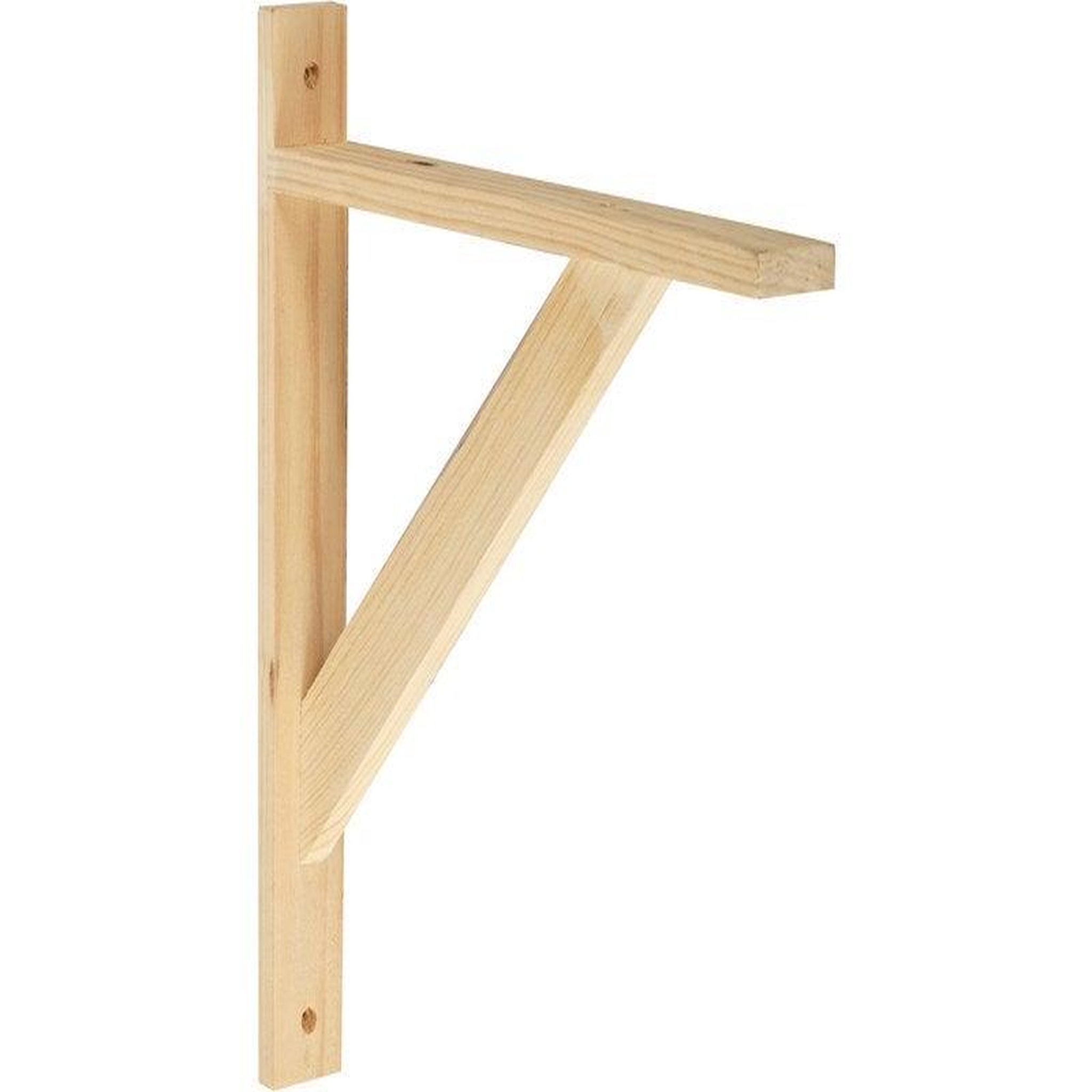 CENTRALE BRICO Equerre Solo Bois Brut Naturel, H.28 X P.32 Cm