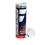 BABOLAT Tube de 6 Volants Babolat Nylon. Coloris disponibles : Blanc