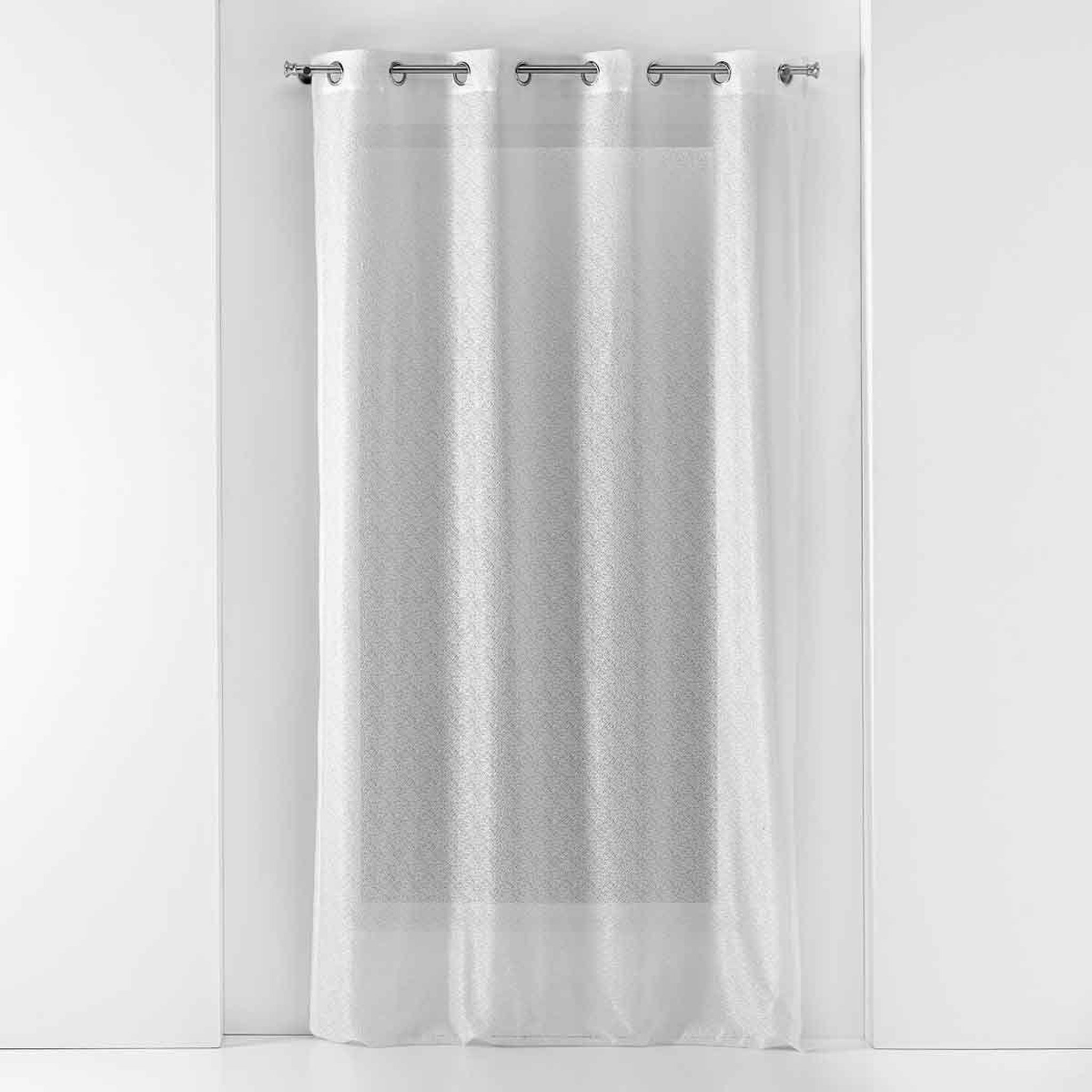 Douceur d'Intérieur Rideau voilage à œillets  castille  140x240cm blanc