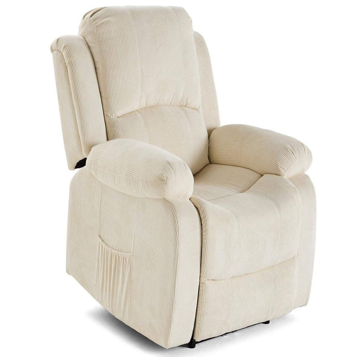 BEST MOBILIER Armand - fauteuil relax électrique en velours côtelé