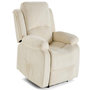 Voir la diapositive 2 : BEST MOBILIER Armand - fauteuil relax électrique en velours côtelé