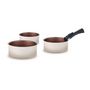 Voir la diapositive 2 : Arthur Martin Batterie de cuisine - Tous feux dont induction - ARTHUR MARTIN - AM2655 - Set de 3 casseroles -16-18-20 cm + 1 poignée amovible