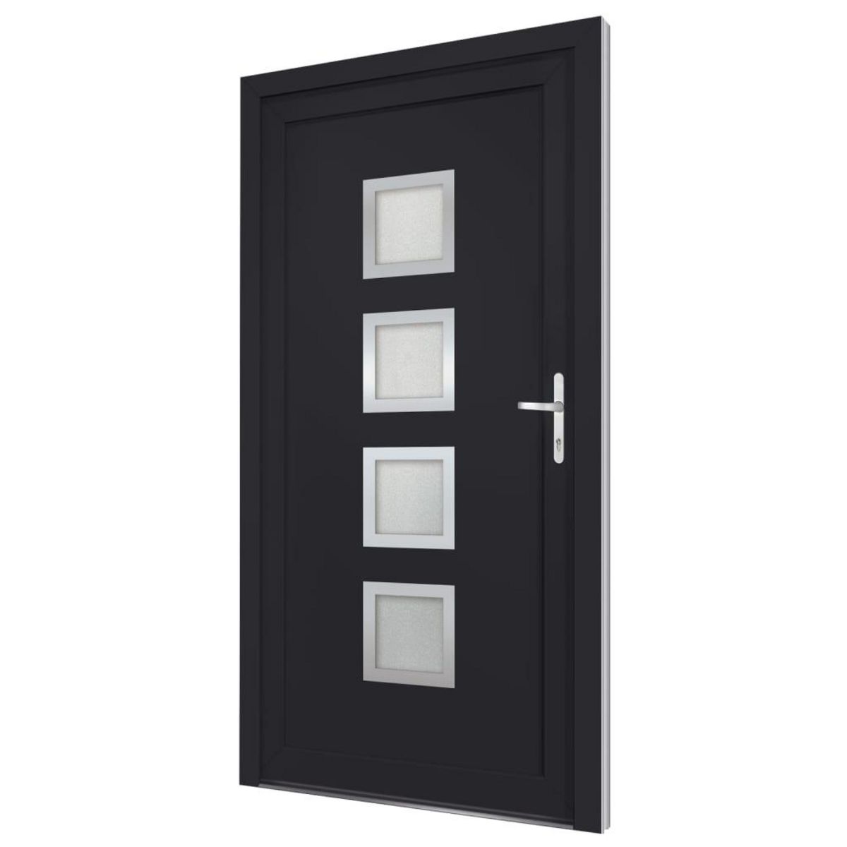 VIDAXL Porte d'entree anthracite 88x200 cm PVC