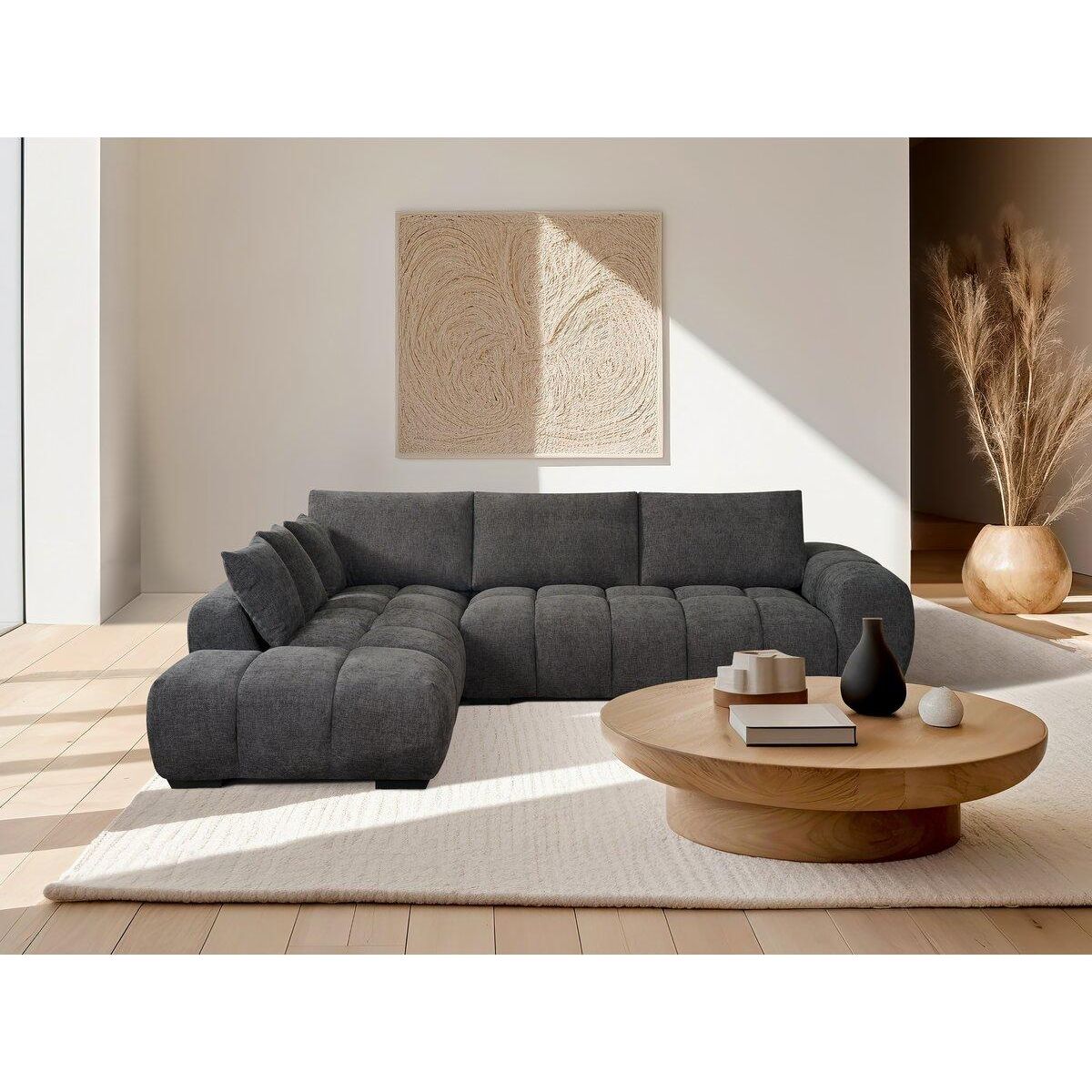 Habitat et Jardin Canapé d'angle  Monceau  - 3 places - Gris