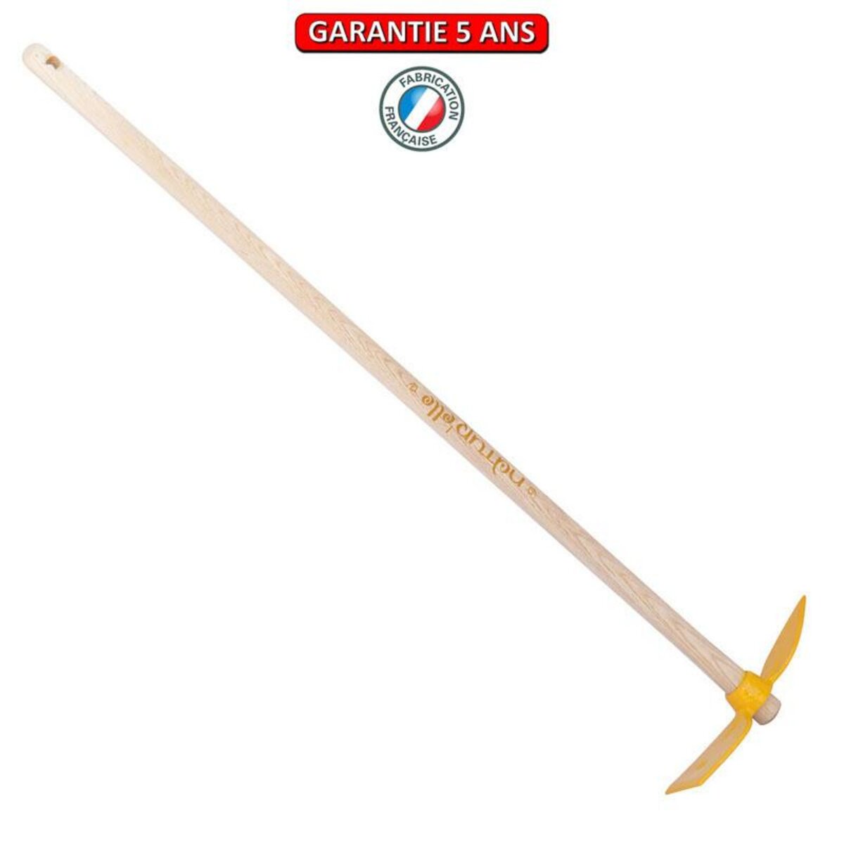 OUTILS PERRIN Serfouette panne & langue forgée manche 100cm - Miel