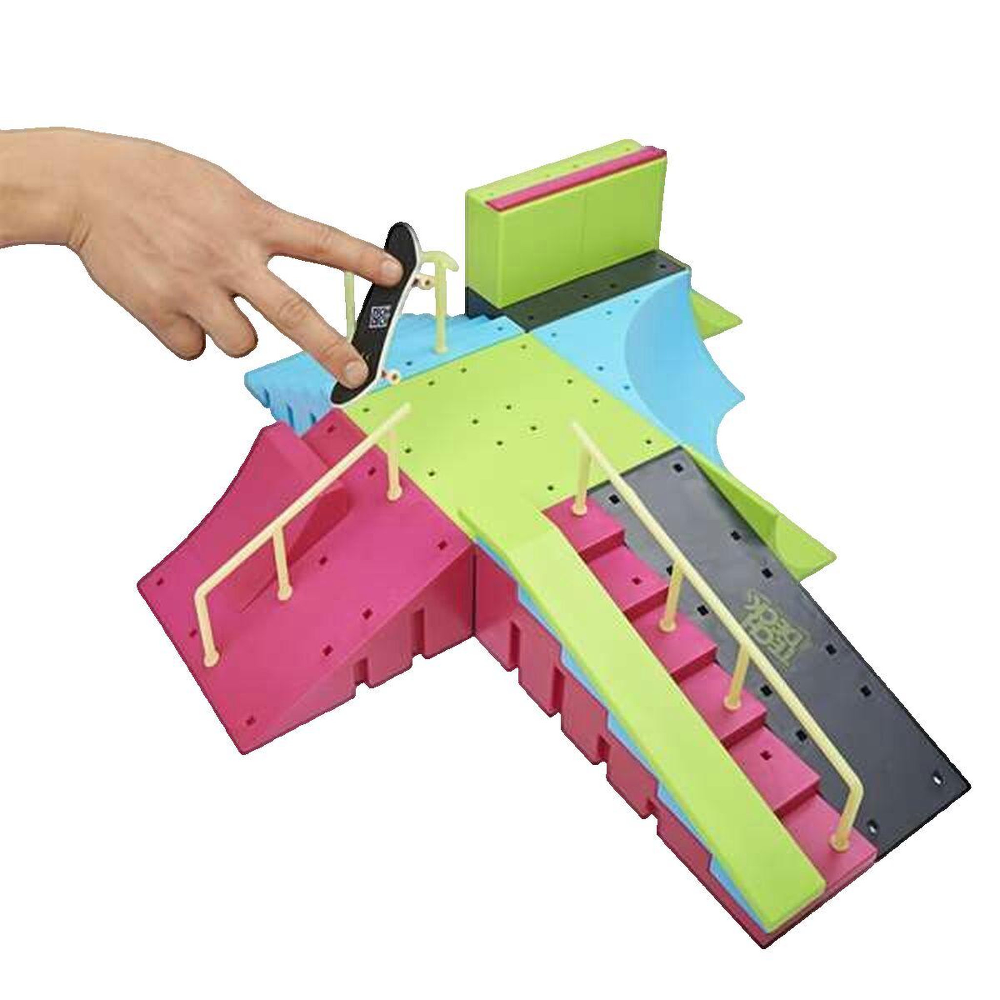 ASTER Jouet de construction Aster Tech Deck Neon Mega Park phosphorescent