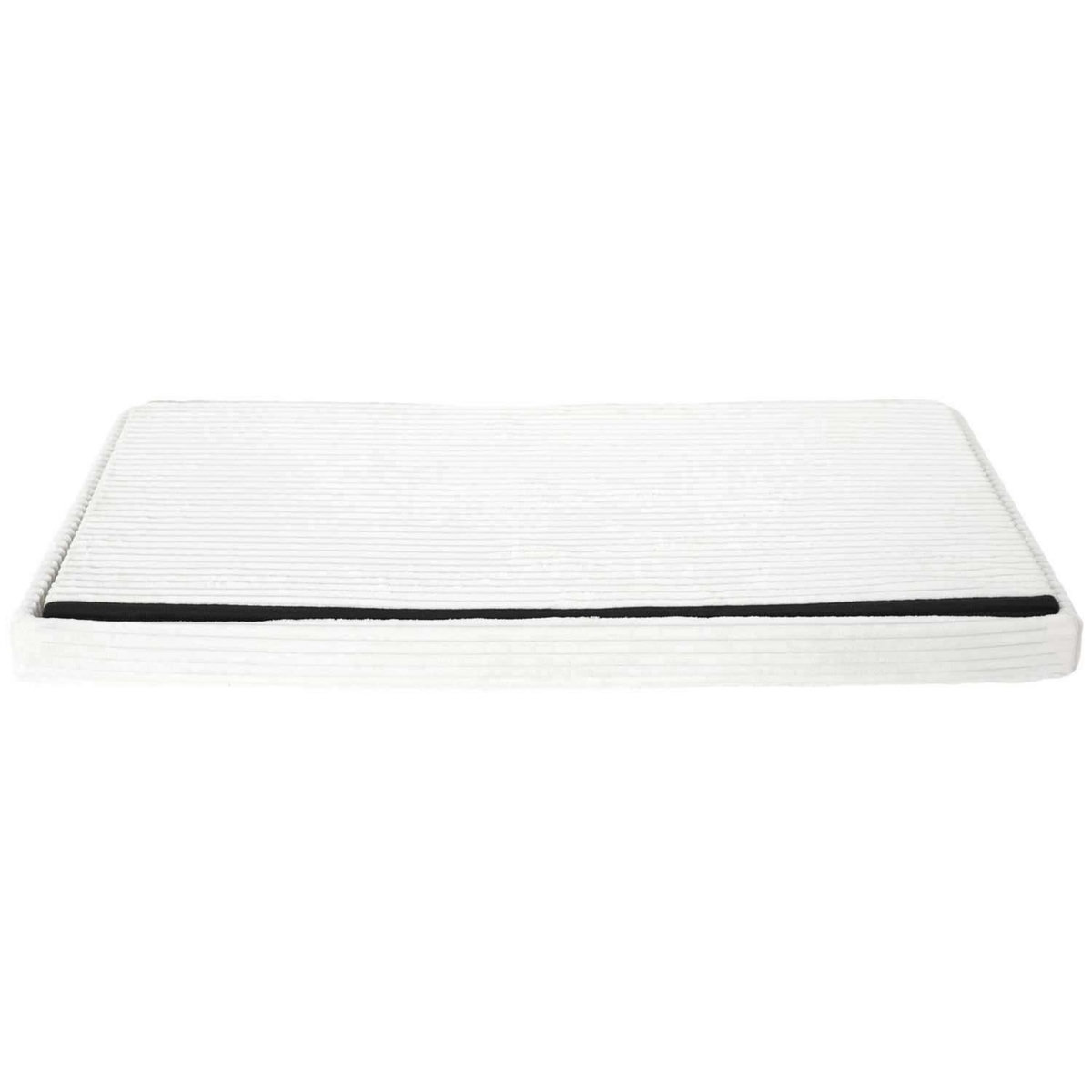 The Home Deco Factory Banc de rangement pliable effet côtelé DRAMMEN