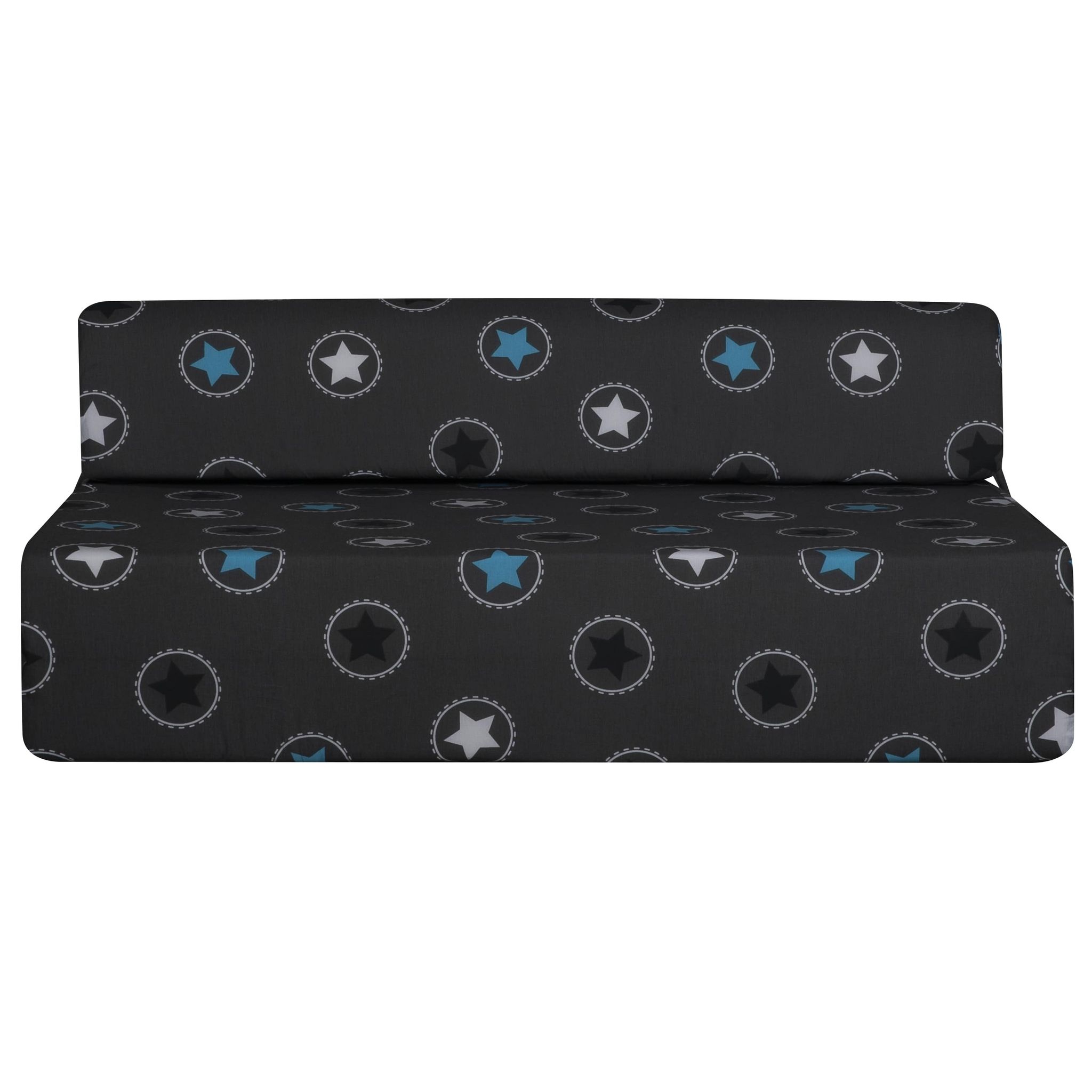 Chauffeuse 2 places STAR tissu gris étoiles. Coloris disponibles : Gris