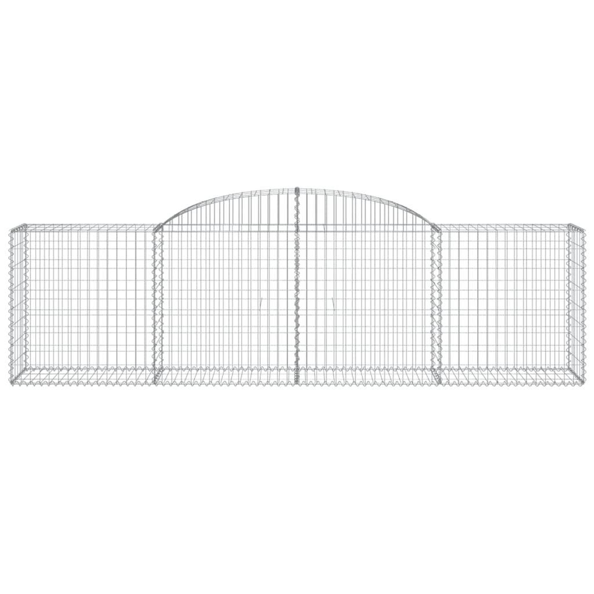 Voir la diapositive 4 : VIDAXL Paniers a gabions arques 20 pcs 300x50x80/100 cm fer galvanise