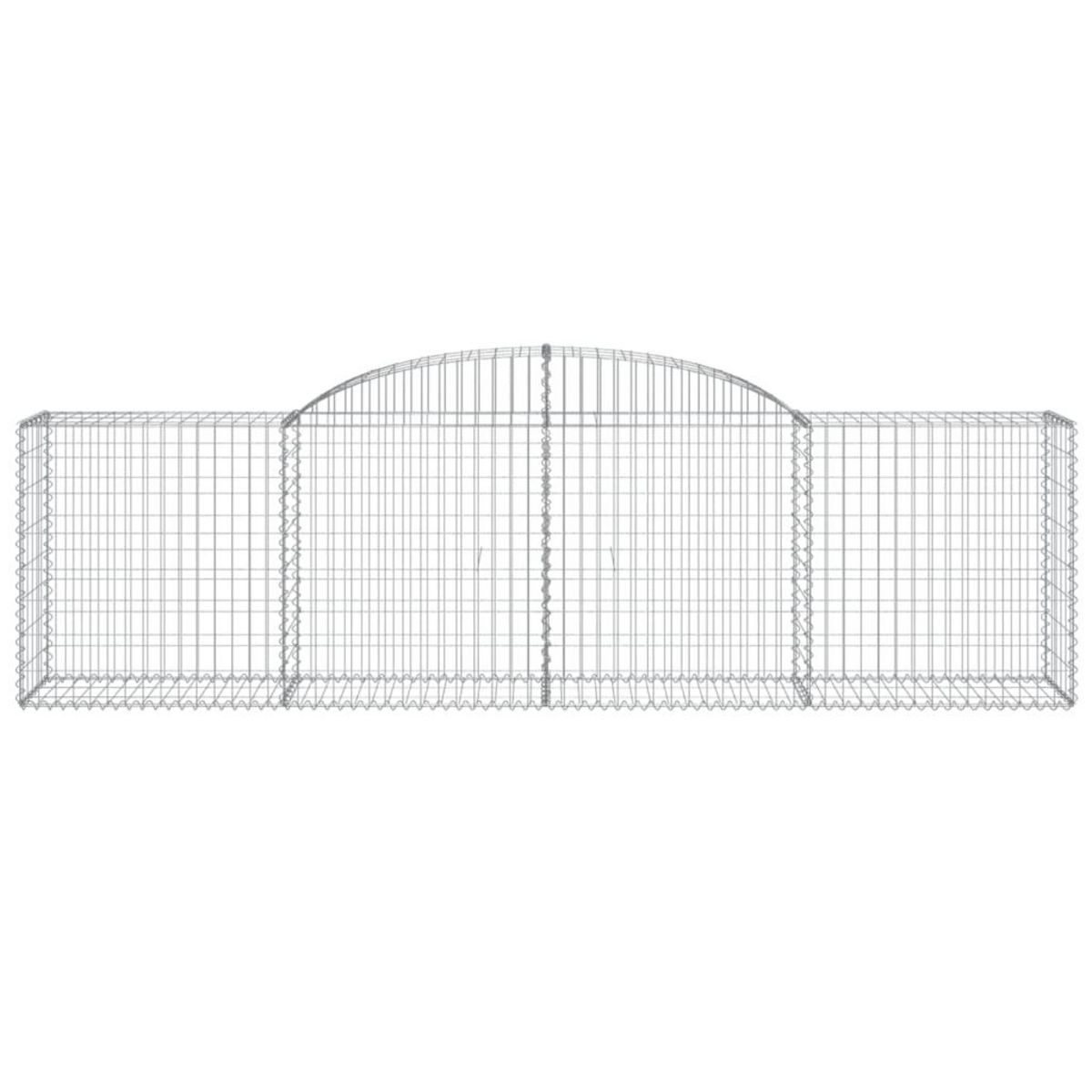 VIDAXL Paniers a gabions arques 20 pcs 300x50x80/100 cm fer galvanise