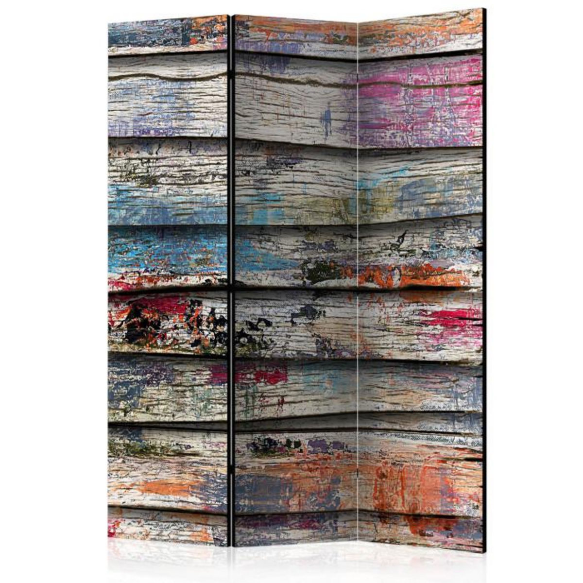 Paris Prix Paravent 3 Volets  Colourful Wood  135x172cm