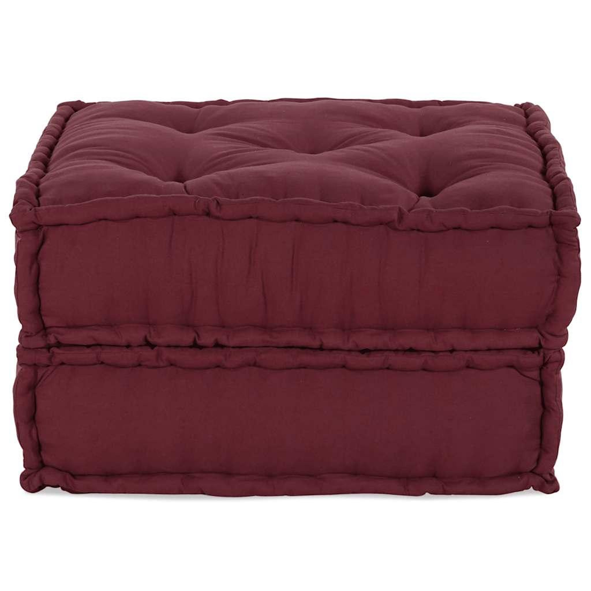 Voir la diapositive 2 : VIDAXL Pouf modulaire marron 70x70x36 tissu
