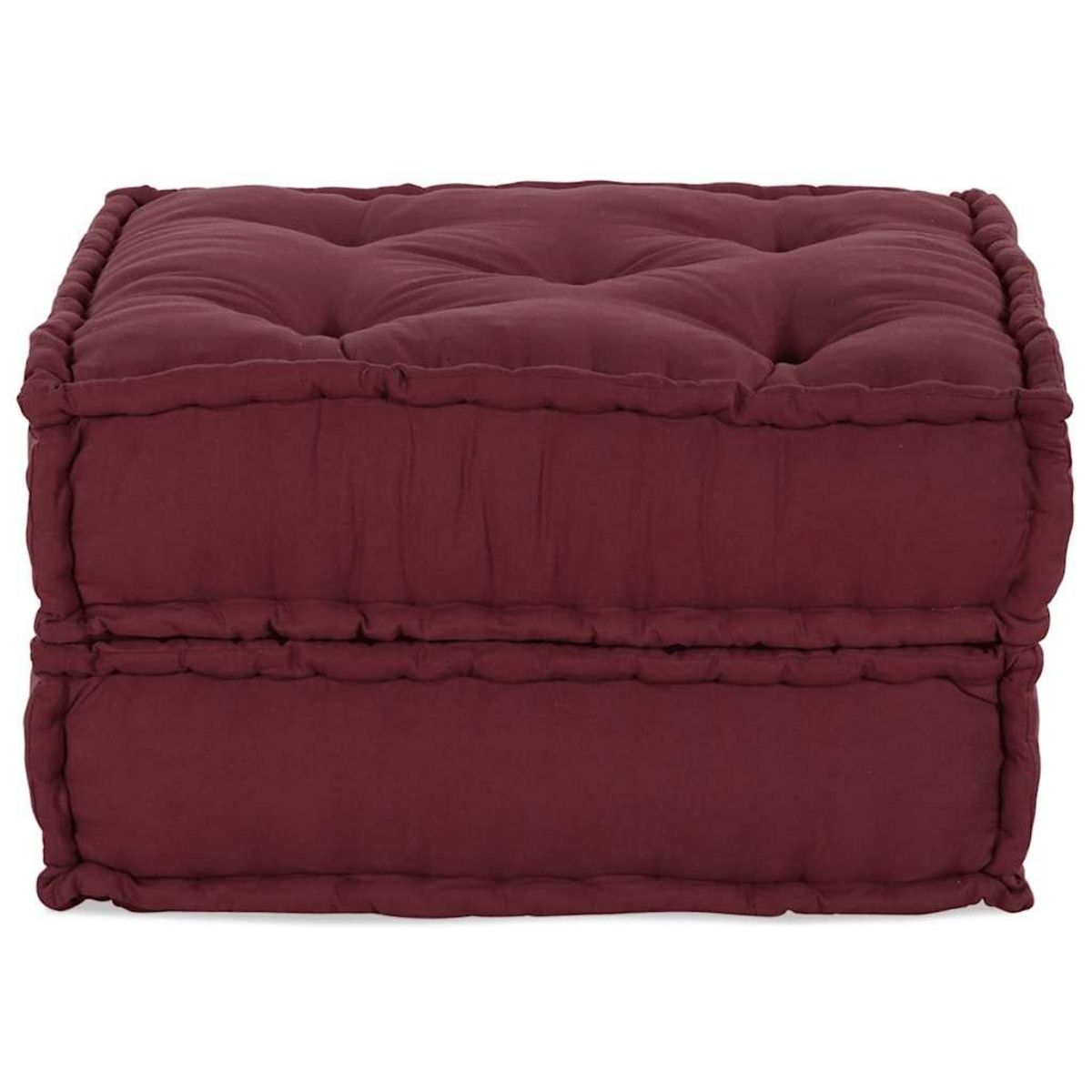 VIDAXL Pouf modulaire marron 70x70x36 tissu