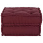 Voir la diapositive 2 : VIDAXL Pouf modulaire marron 70x70x36 tissu