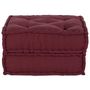 Voir la diapositive 2 : VIDAXL Pouf modulaire marron 70x70x36 tissu