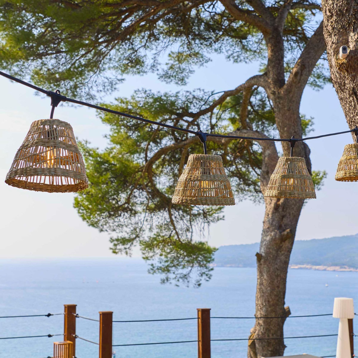 Lumisky Guirlande lumineuse raccordable TESSA Beige Herbe marine 6m